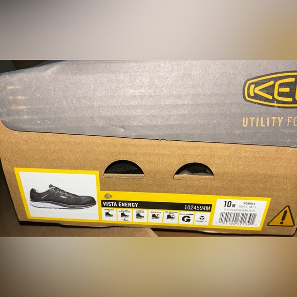 Keen Women's Vista Energy (Carbon Toe) Sneaker Size 10 in Hydrangea Black Work - Picture 11 of 12